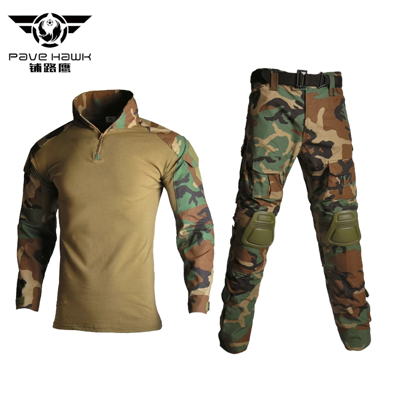 New Men's Sets Cotton Military Uniform Shirt Men Army Pants Tactical Shirts Suit Training Clothes Men Pant With Protective Pads
New Men's Sets Cotton Military Uniform Shirt Men Army Pants Tactical Shirts Suit Training Clothes Men Pant With Protective Pads