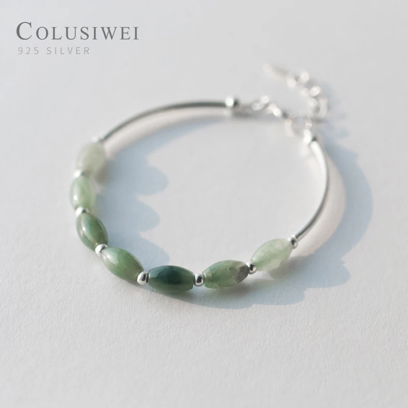 Colusiwei Oval Shape Natural Green Jade Chain Bracelet and Bangle genuin 925 Sterling Silver Elegant Women Anniversary Jewelry
Colusiwei Oval Shape Natural Green Jade Chain Bracelet and Bangle genuin 925 Sterling Silver Elegant Women Anniversary Jewelry