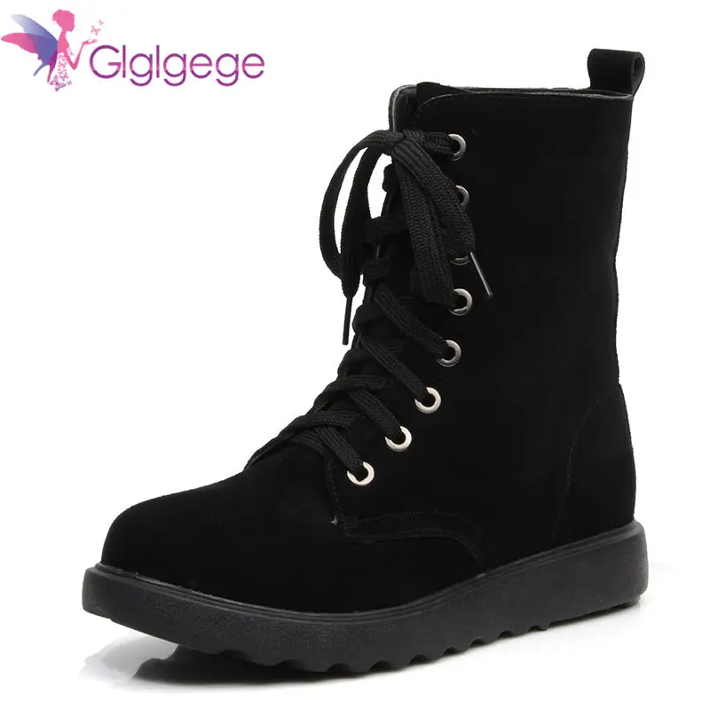 Glglgege 2018 Lace-Up Winter Booties Scrub Leather Fashion Plush Ankle Boots Casual Genuine Leather Boots
Glglgege 2018 Lace-Up Winter Booties Scrub Leather Fashion Plush Ankle Boots Casual Genuine Leather Boots