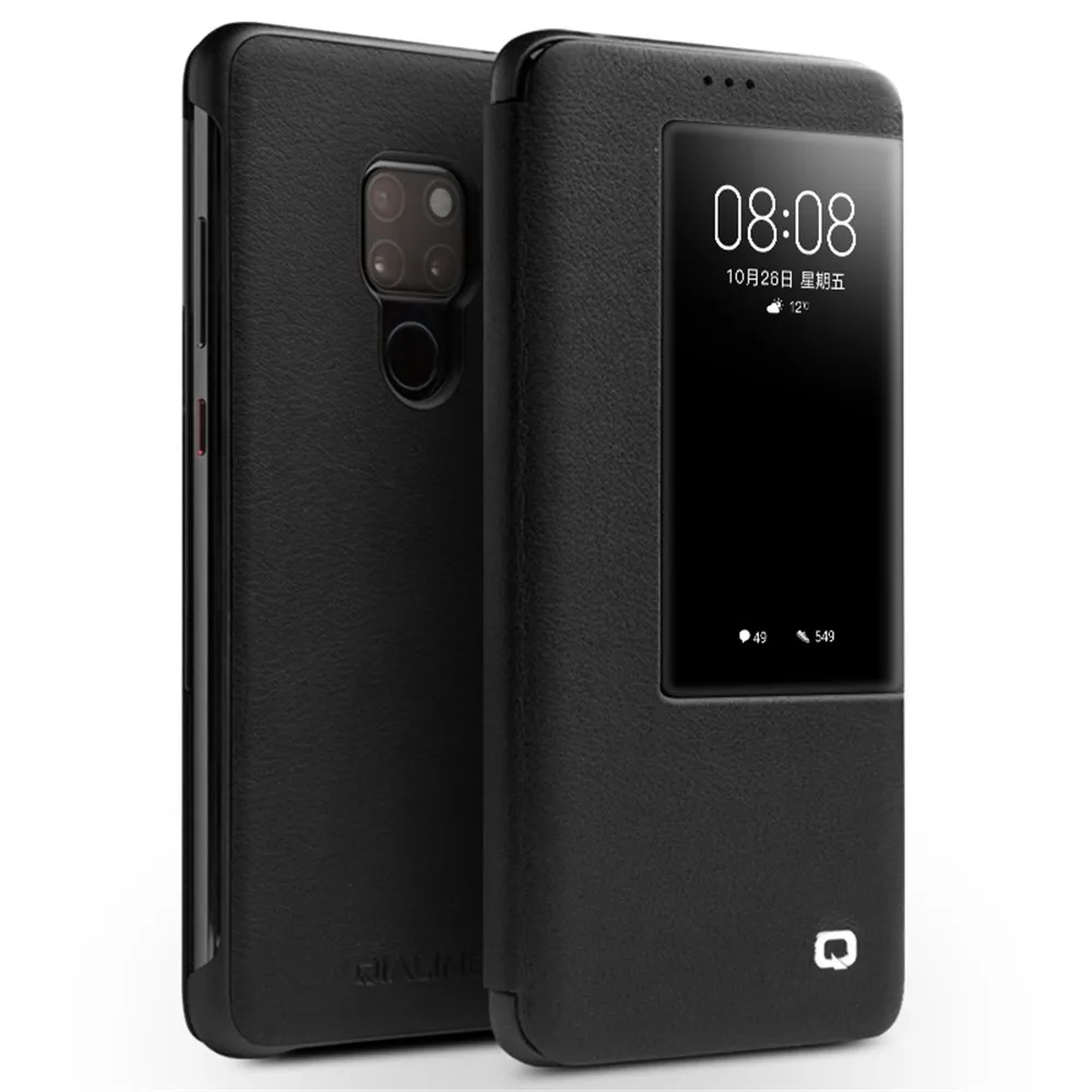 QIALINO Fashion Genuine Leather Cover for Huawei Mate 20X 5G Slim Flip Case with Smart Window for Mate 20 Pro 6.53/6.39/7.2 inch
QIALINO Fashion Genuine Leather Cover for Huawei Mate 20X 5G Slim Flip Case with Smart Window for Mate 20 Pro 6.53/6.39/7.2 inch
