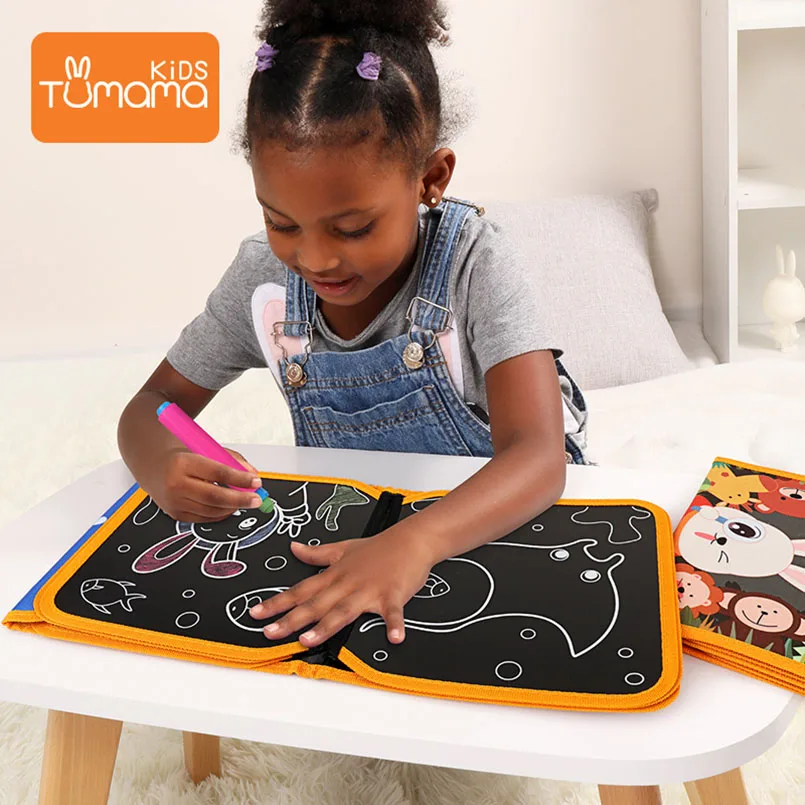 Tumama Cloth Books Portable Blackboard Book Can Repeatable Painting Educational Toys For Children Multifunction Montessori Toys
Tumama Cloth Books Portable Blackboard Book Can Repeatable Painting Educational Toys For Children Multifunction Montessori Toys