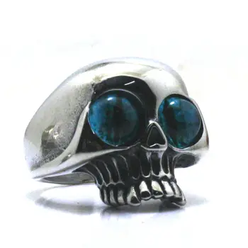 316L Stainless Steel Cool Blue Eye ball Hot Skull Ring Newest
316L Stainless Steel Cool Blue Eye ball Hot Skull Ring Newest