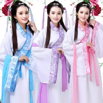 3 Colors Chinese Dance Costume For Women Folk Dress Hanfu Fairy Festival Outfit Oriental Stage Wear Performance Clothing DC1842
3 Colors Chinese Dance Costume For Women Folk Dress Hanfu Fairy Festival Outfit Oriental Stage Wear Performance Clothing DC1842