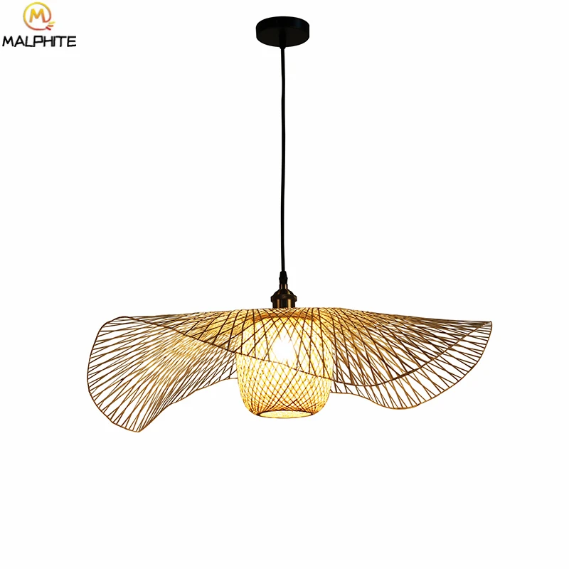 Chinese Bamboo Straw Hat Hanglamp Pendant Lights Hand Knitting Fixtures Restaurant Cloud Pendant Lamp Decor Lighting Luminaire
Chinese Bamboo Straw Hat Hanglamp Pendant Lights Hand Knitting Fixtures Restaurant Cloud Pendant Lamp Decor Lighting Luminaire