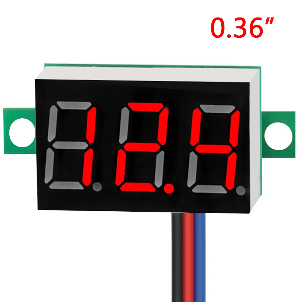 EAFC Mini 0.36 inch DC 0-100v 3 bits Digital Red LED Display Panel Voltage Meter Voltmeter tester
EAFC Mini 0.36 inch DC 0-100v 3 bits Digital Red LED Display Panel Voltage Meter Voltmeter tester