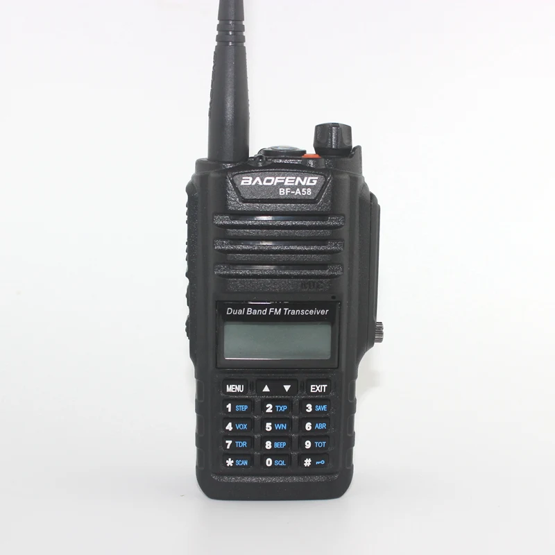 BAOFENG BF-A58128CH Dual Band136-174&400-520MHZ Dust-proof Walkie Talkie Waterproof Handy Hunting Radio Receiver With Headfone
BAOFENG BF-A58128CH Dual Band136-174&400-520MHZ Dust-proof Walkie Talkie Waterproof Handy Hunting Radio Receiver With Headfone