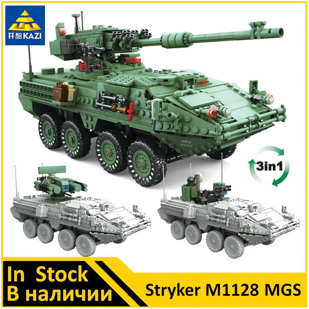 KAZI Stryker M1128 MGS Compatible Military KY10001 Building Block Set Brand new Toys for Boys
KAZI Stryker M1128 MGS Compatible Military KY10001 Building Block Set Brand new Toys for Boys