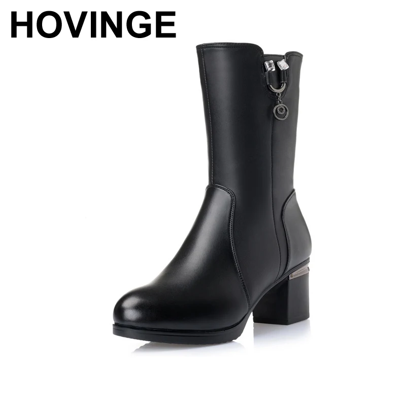 HOVINGE new autumn winter genuine leather women's boots, warm wool rhinestone fashion high heel tassel boots women
HOVINGE new autumn winter genuine leather women's boots, warm wool rhinestone fashion high heel tassel boots women