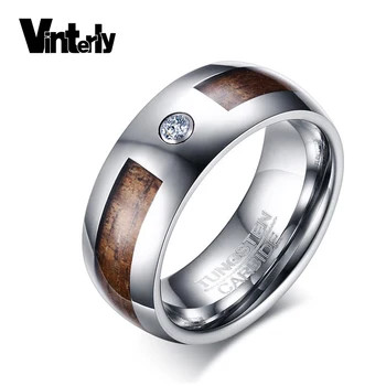 Vinterly Tungsten Wood Ring Men Brown 8mm Wedding Bands Mens Tungsten Rings Mens Trendy Crystal Engagement Rings for Men Jewelry
Vinterly Tungsten Wood Ring Men Brown 8mm Wedding Bands Mens Tungsten Rings Mens Trendy Crystal Engagement Rings for Men Jewelry
