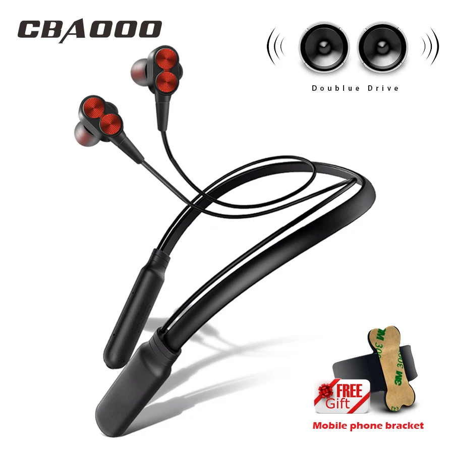 Беспроводные Bluetooth наушники CBAOOO B800 Спортивная гарнитура с шейным ремешком и