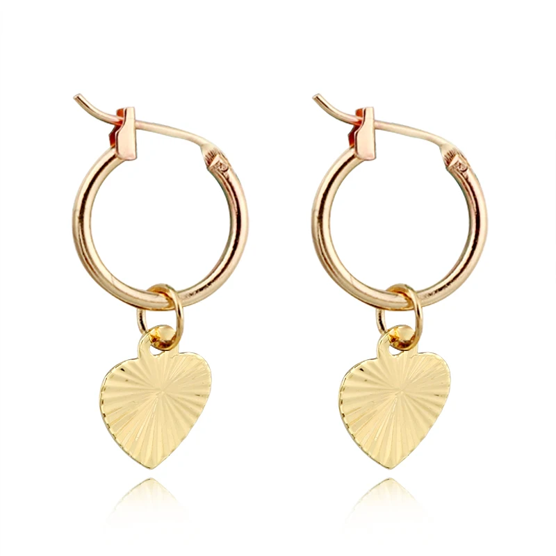 1pair Endless Circle Gold Color Heart Hoop Earrings With Pendant For Women Silver Color Love Round Earrings Jewelry E102-4
1pair Endless Circle Gold Color Heart Hoop Earrings With Pendant For Women Silver Color Love Round Earrings Jewelry E102-4