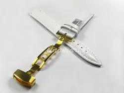 24mm (Buckle 22mm) NEW Top-Grade WOMEN Gold Butterfly buckle White Crocodile pattern Genuine Leather Watchbands BANDS Strap HA3G
24mm (Buckle 22mm) NEW Top-Grade WOMEN Gold Butterfly buckle White Crocodile pattern Genuine Leather Watchbands BANDS Strap HA3G