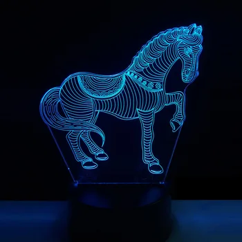 Portable Bedroom Decor RC Remote 7 Colors Change Animal Horse Led Night Light Trojans 3D LED Desk Table Lamp Home Party Child
Portable Bedroom Decor RC Remote 7 Colors Change Animal Horse Led Night Light Trojans 3D LED Desk Table Lamp Home Party Child