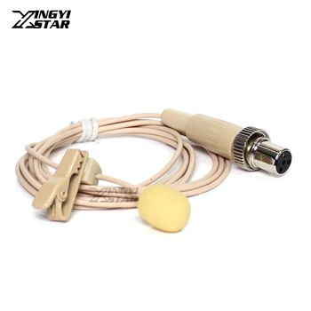 Beige Mini XLR 4 Pin TA4F Lock Tie Clip on Collar Mic Lavalier Microphone For MIPRO Wireless Transmitter ACT 62T 24TC 2402 648
Beige Mini XLR 4 Pin TA4F Lock Tie Clip on Collar Mic Lavalier Microphone For MIPRO Wireless Transmitter ACT 62T 24TC 2402 648