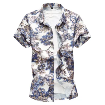 Floral shirt men casual slim fit Flower man shirts dress Short-sleeved blouses Fashion New 2018 Summer Tops Big Sizes M-7XL
Floral shirt men casual slim fit Flower man shirts dress Short-sleeved blouses Fashion New 2018 Summer Tops Big Sizes M-7XL