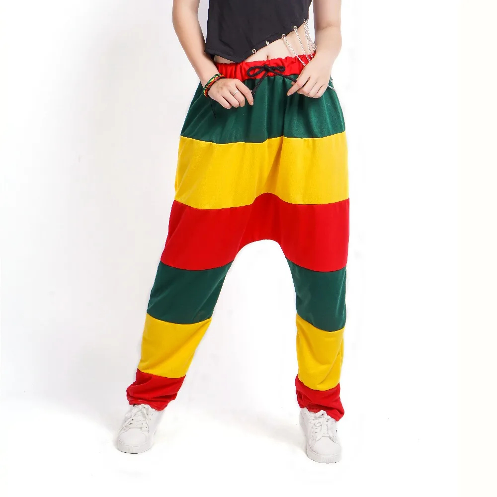 Adult kids Spring striped Patchwork Jamaican Reggae Sweatpants Costumes Green Yellow Red Panelled Punk Harem Hip Hop Dance Pants
Adult kids Spring striped Patchwork Jamaican Reggae Sweatpants Costumes Green Yellow Red Panelled Punk Harem Hip Hop Dance Pants