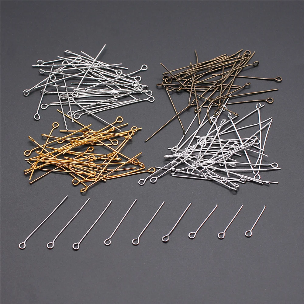 200pcs Eye Head Pins 18mm 20mm 22mm 24mm 26mm 28mm 30mm 32mm 35mm Eye Pins Findings For DIY Jewelry Making Jewelry Accessories
200pcs Eye Head Pins 18mm 20mm 22mm 24mm 26mm 28mm 30mm 32mm 35mm Eye Pins Findings For DIY Jewelry Making Jewelry Accessories