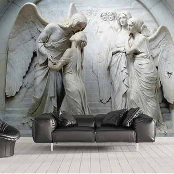 3D Stereoscopic Wall Papers Embossed Angel Photo Wallpaper Mural Living Room Bedroom Behang Self Adhesive Vinyl / Silk Wallpaper
3D Stereoscopic Wall Papers Embossed Angel Photo Wallpaper Mural Living Room Bedroom Behang Self Adhesive Vinyl / Silk Wallpaper