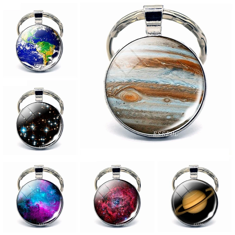 Jupiter Keychain Saturn Earth Galaxy Jewelry Glass Cabochon Metal Keychain Astronomy Gift Fashion Accessories for Men Women
Jupiter Keychain Saturn Earth Galaxy Jewelry Glass Cabochon Metal Keychain Astronomy Gift Fashion Accessories for Men Women