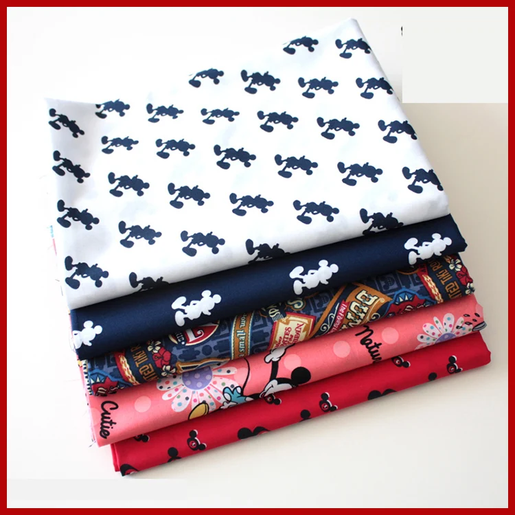 SMTA Cotton fabric the cloth Patchwork Fabrics by the meter Fabric for needlework for furniture Mickey 50*130cm
SMTA Cotton fabric the cloth Patchwork Fabrics by the meter Fabric for needlework for furniture Mickey 50*130cm