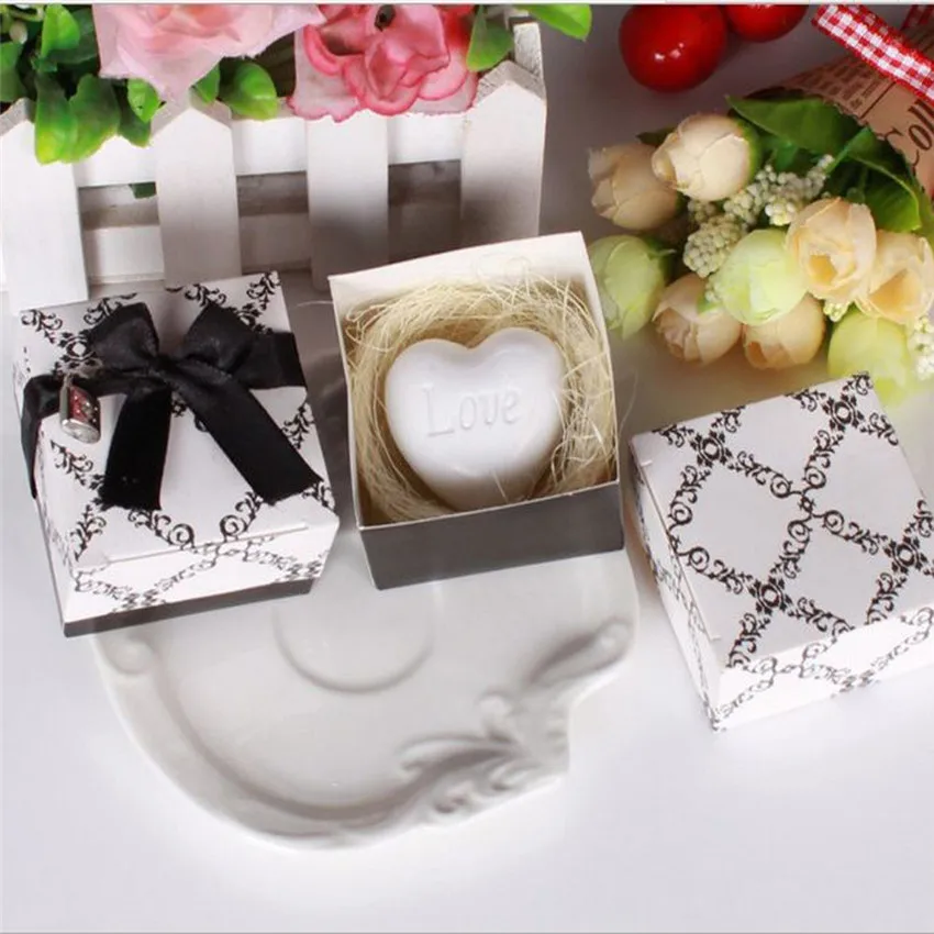 

2019 Hot romantic Handmade Love Heart-shaped Design Bath Soap Wedding Party Love Gift Valentine Gift #0329 a A
