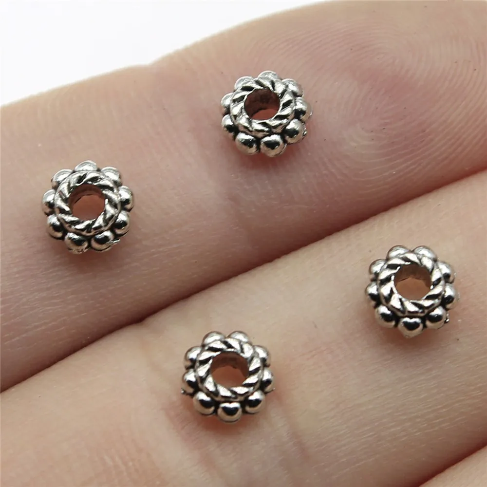 WYSIWYG 60pcs 6x6x3mm Space Bead For Jewelry Making Bracelet DIY Jewelry Accessories Antique Silver Small Hole Spacer Beads
WYSIWYG 60pcs 6x6x3mm Space Bead For Jewelry Making Bracelet DIY Jewelry Accessories Antique Silver Small Hole Spacer Beads