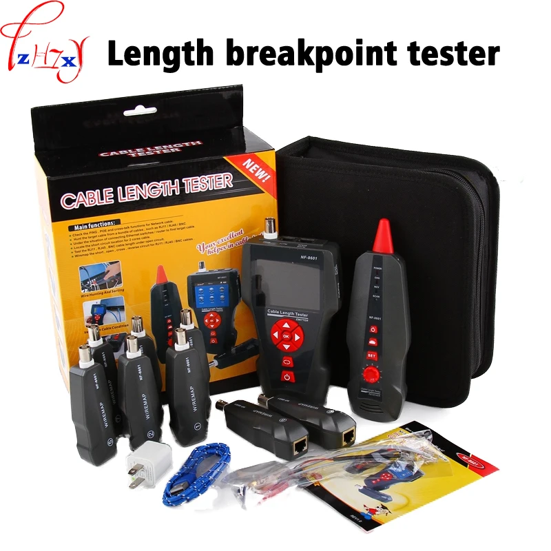 1PC NF-8601W Multi-function length breakpoint cable tester 3.7V PING and POE test network line breakpoint tester in English
1PC NF-8601W Multi-function length breakpoint cable tester 3.7V PING and POE test network line breakpoint tester in English