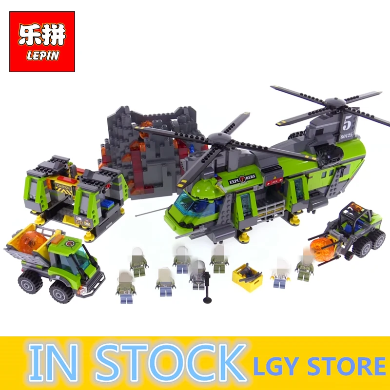 Lepin City Series 02087 The Volcano Heavy-Lift Helicopter Set legoing 60125 Building Blocks Bricks Christmas Boy Christmas Gifts
Lepin City Series 02087 The Volcano Heavy-Lift Helicopter Set legoing 60125 Building Blocks Bricks Christmas Boy Christmas Gifts