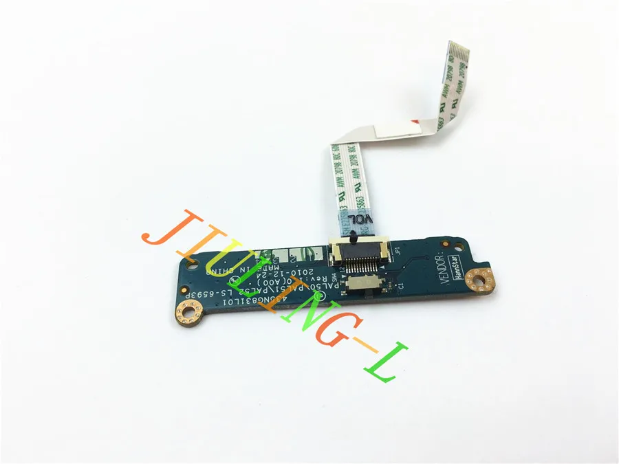 JOUTNDLN para Dell Latitude E6420 Media Button Board with Cable LS-6593P Assembly 4GHGP 04GHGP | Компьютеры и офис