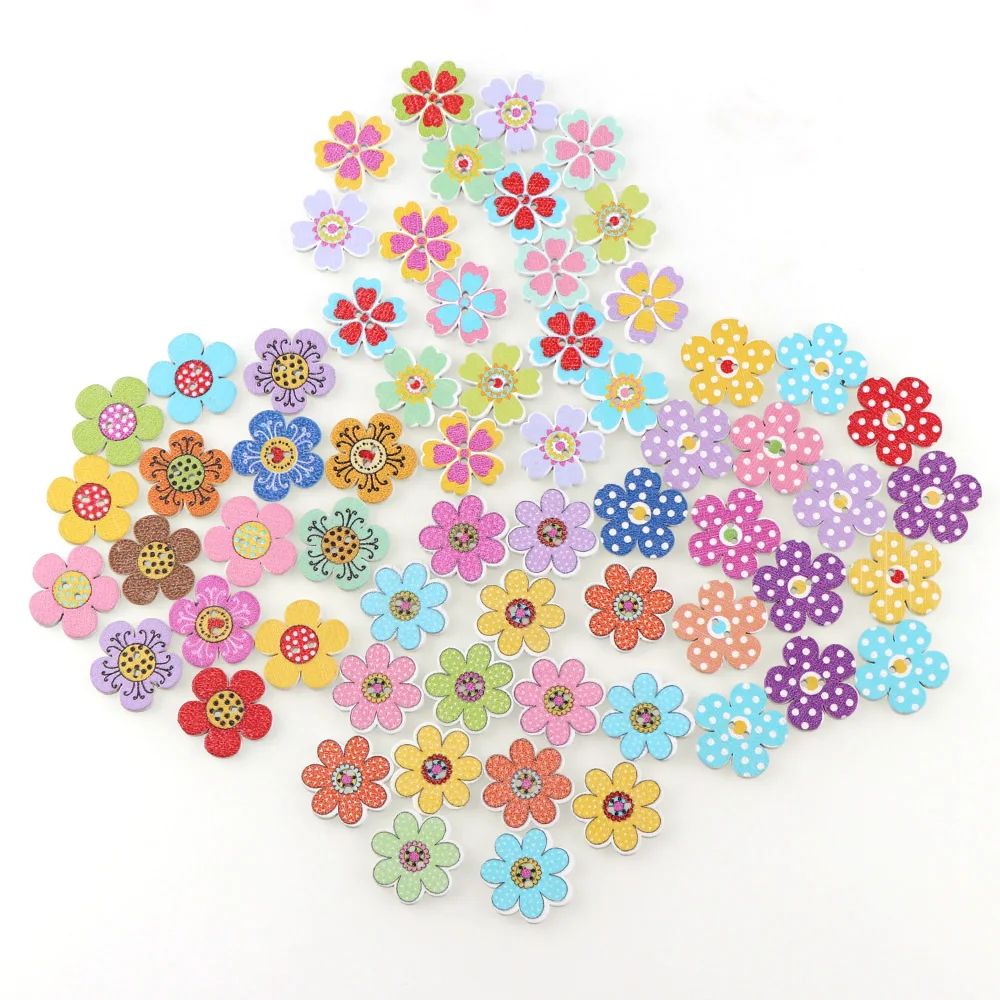 Wholesale 3 Style Natural Wooden Buttons Colorful Mixed Flowers Wave Edge Scrapbook Sewing Accessories DIY Craft 2 Holes 50pc
Wholesale 3 Style Natural Wooden Buttons Colorful Mixed Flowers Wave Edge Scrapbook Sewing Accessories DIY Craft 2 Holes 50pc