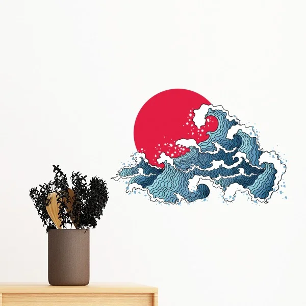 Japan Red Sun Sea Watercolor Removable Wall Sticker Art Decals Mural DIY Wallpaper for Room Decal
Japan Red Sun Sea Watercolor Removable Wall Sticker Art Decals Mural DIY Wallpaper for Room Decal