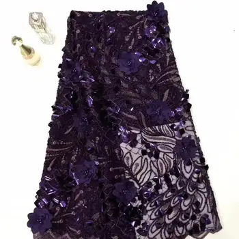 Purple 3 d flowers sequin lace fabric fringe material african french net lace tulle fabric high quality evening dresses5yard/lot
Purple 3 d flowers sequin lace fabric fringe material african french net lace tulle fabric high quality evening dresses5yard/lot