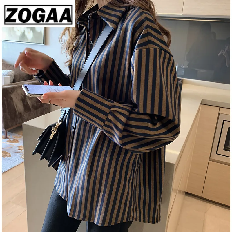 Loose Striped Shirt Woman 2019 Spring New Pattern Restoring Ancient Ways Port Flavor Fashion Shirt Long Sleeves Blouse ZOGAA
Loose Striped Shirt Woman 2019 Spring New Pattern Restoring Ancient Ways Port Flavor Fashion Shirt Long Sleeves Blouse ZOGAA