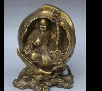zhmui88002448<<+6" China Brass Holde Dragon Crutch Longevity Star Crane Peach Tree Root Statue
zhmui88002448<<+6" China Brass Holde Dragon Crutch Longevity Star Crane Peach Tree Root Statue