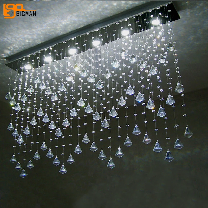 new rectangular design modern lamp crystal chandelier drops lustre LED curtain lights dinning room fixtures
new rectangular design modern lamp crystal chandelier drops lustre LED curtain lights dinning room fixtures