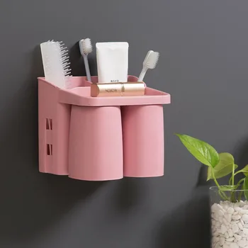 Magnetic Cup Toothbrush Holder With Tumblers Toothpaste Toothbrush Storage Rack Tooth Mug Wall Mounted Bathroom Accessories
Magnetic Cup Toothbrush Holder With Tumblers Toothpaste Toothbrush Storage Rack Tooth Mug Wall Mounted Bathroom Accessories
