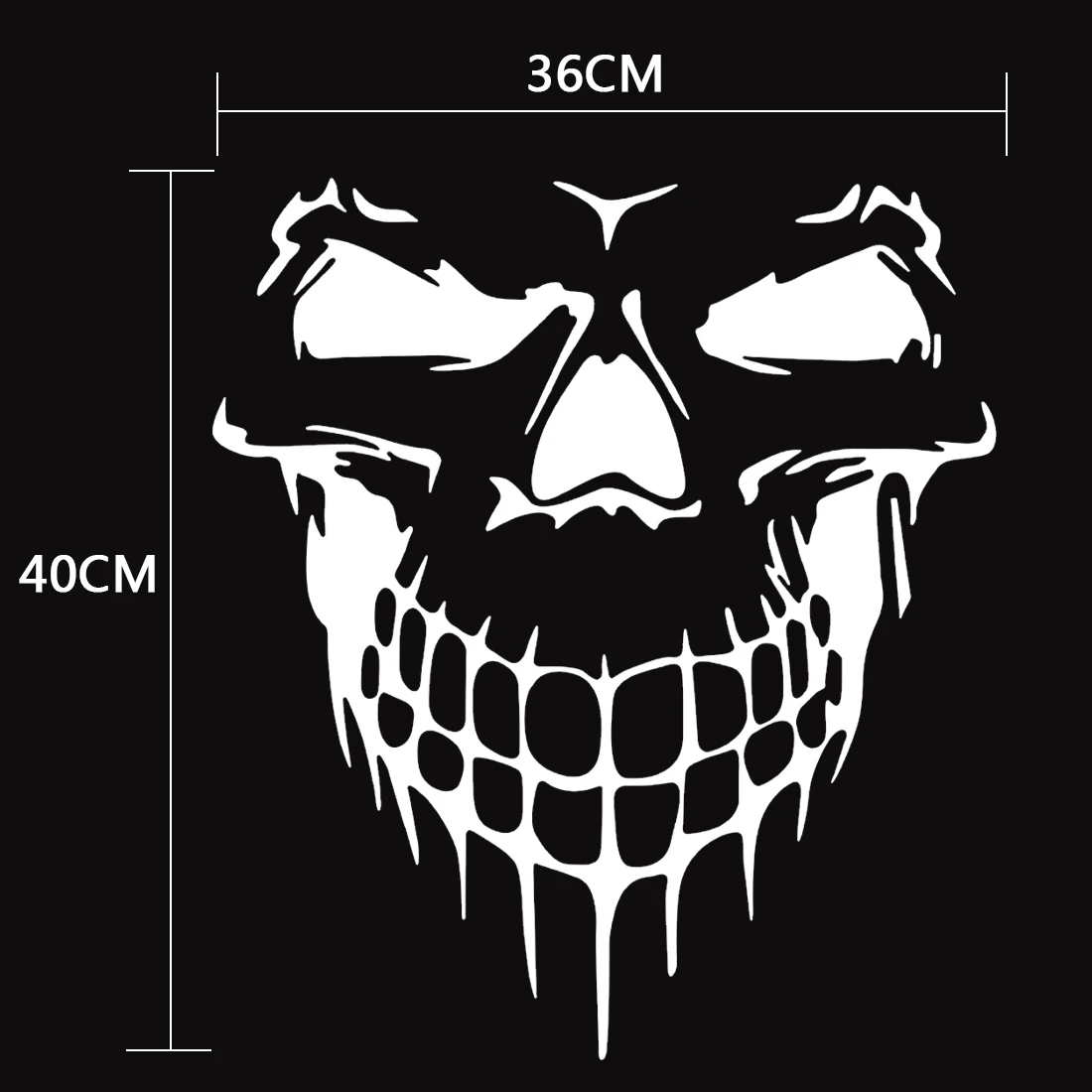 Dewtreetali 1pc Big Size 40x36CM Skull Head car sticker Engine Hood Door Window Truck Car Styling Reflective Decals Stickers
Dewtreetali 1pc Big Size 40x36CM Skull Head car sticker Engine Hood Door Window Truck Car Styling Reflective Decals Stickers
