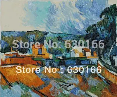 Paul Cezanne's Oil Painting Reproductions - Uferlandschaft Painting on the Wall Hand Painted 100%
Paul Cezanne's Oil Painting Reproductions - Uferlandschaft Painting on the Wall Hand Painted 100%