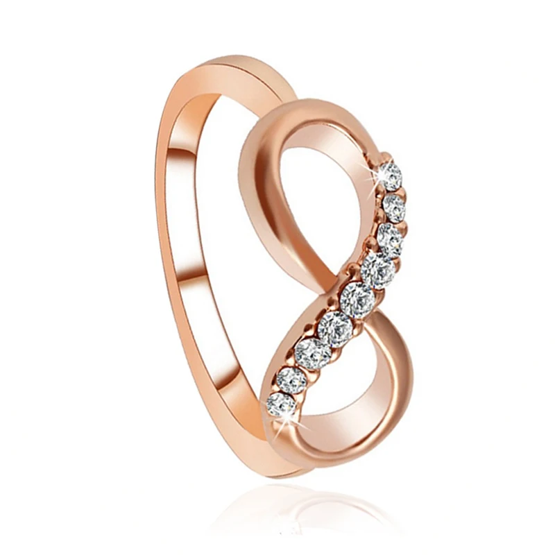 Rose Gold Color Twist Classical Cubic Zirconia Wedding Engagement Ring for Woman Girls Crystals Gift Rings Bague Femme Wholesale
Rose Gold Color Twist Classical Cubic Zirconia Wedding Engagement Ring for Woman Girls Crystals Gift Rings Bague Femme Wholesale