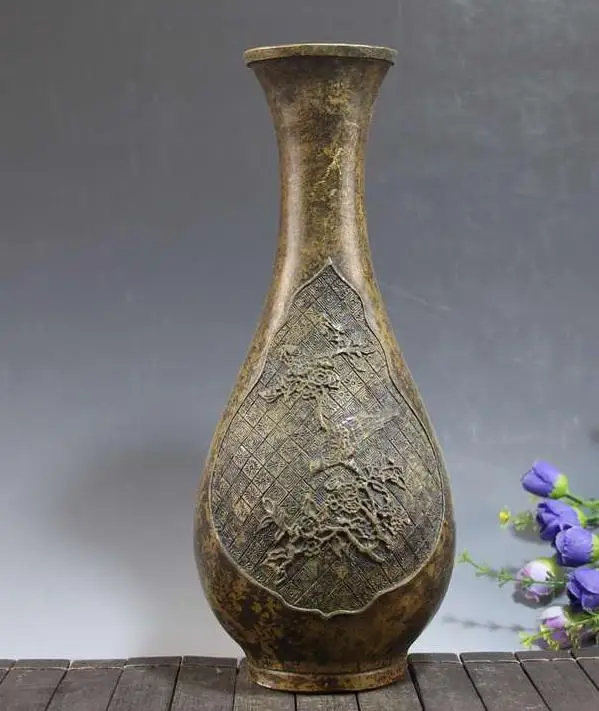 Античная Медная Ваза QingDynasty, бутылка для волшебника, ручная резьба, украшение для дома, ручная работа/Коллекция
Античная Медная Ваза QingDynasty, бутылка для волшебника, ручная резьба, украшение для дома, ручная работа/Коллекция
