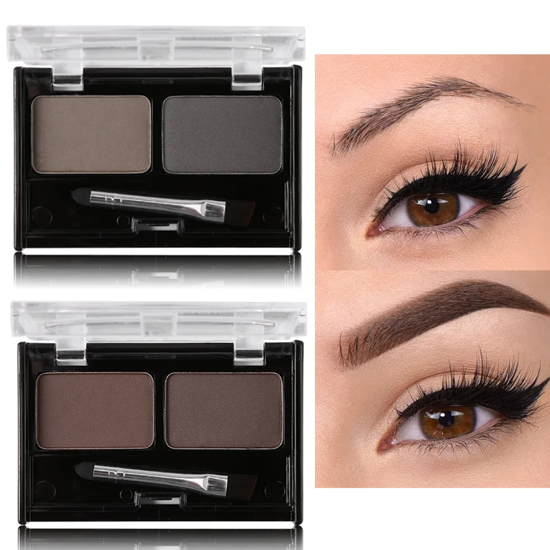 Professional Brand Eyebrow Powder Makeup Palette 2 Color Eye Brow Enhancers Kit with Brush Natural Dark Brown Eyebrow Cake
Professional Brand Eyebrow Powder Makeup Palette 2 Color Eye Brow Enhancers Kit with Brush Natural Dark Brown Eyebrow Cake