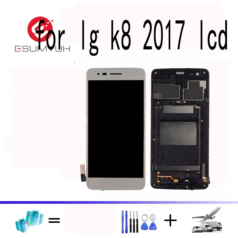 For LG K8 2017 MS210 Aristo LTE Lcd Display Touch Screen Digitizer with Bezel Frame Full assembly Replacement Parts
For LG K8 2017 MS210 Aristo LTE Lcd Display Touch Screen Digitizer with Bezel Frame Full assembly Replacement Parts