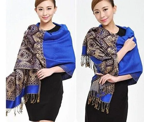 Hot New Fashion Pashmina Cashmere Womens Scarves Paisley Stole Shawl Wrap Scarf