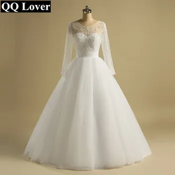 QQ Lover 2019 Pearls Beaded Vestido De Noiva Illusion Wedding Dress Wedding Gown Bridal Gown
QQ Lover 2019 Pearls Beaded Vestido De Noiva Illusion Wedding Dress Wedding Gown Bridal Gown