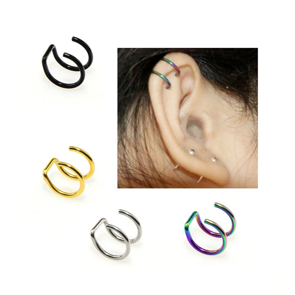 4PCS Stainless Steel Nose Clip Ring Piercing Body Jewelry C Shape Nostril Hoops Piercing Decor Ear Clip
4PCS Stainless Steel Nose Clip Ring Piercing Body Jewelry C Shape Nostril Hoops Piercing Decor Ear Clip