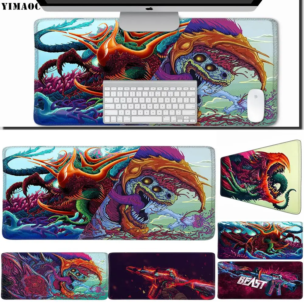 YIMAOC 30*60 cm Large Mouse Pad Gamer Mousepad Rubber Gaming Desk Mat with Locking Edge Fire Hyper Beast CS GO
YIMAOC 30*60 cm Large Mouse Pad Gamer Mousepad Rubber Gaming Desk Mat with Locking Edge Fire Hyper Beast CS GO