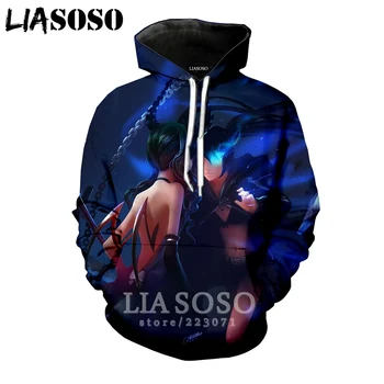 LIASOSO 2019 Winter New Men Women Sweatshirt 3D Print Anime Black Rock Shooter Hoodie Long Sleeve Top Harajuku Pullover B181-24
LIASOSO 2019 Winter New Men Women Sweatshirt 3D Print Anime Black Rock Shooter Hoodie Long Sleeve Top Harajuku Pullover B181-24