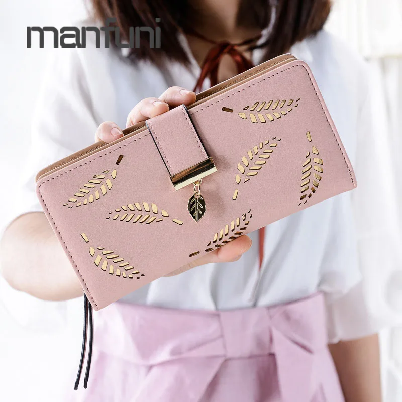 2019 Hollow Leaves Women Purse Long Wallet Clutch Bag Fashion PU Leather Wallet Female Purse for Phone Card Holder Portefeuille
2019 Hollow Leaves Women Purse Long Wallet Clutch Bag Fashion PU Leather Wallet Female Purse for Phone Card Holder Portefeuille