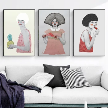 AAHH Illustration Posters Woman and Fruit Canvas Painting Print on Canvas Animal Art Picture for Living Room Home Decor No Frame
AAHH Illustration Posters Woman and Fruit Canvas Painting Print on Canvas Animal Art Picture for Living Room Home Decor No Frame