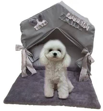 Washable dog house Pet supplies new fashion Korean pet dog bed portable house foldable house lace pet bed princess dog bed
Washable dog house Pet supplies new fashion Korean pet dog bed portable house foldable house lace pet bed princess dog bed